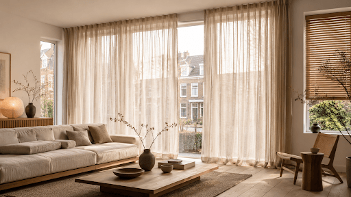 Welke raamdecoratie past het beste bij een Japandi interieur?