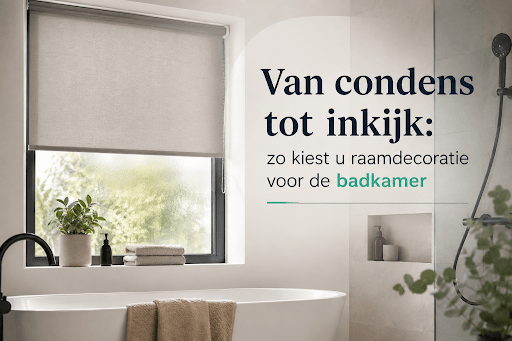 Raamdecoratie voor de badkamer