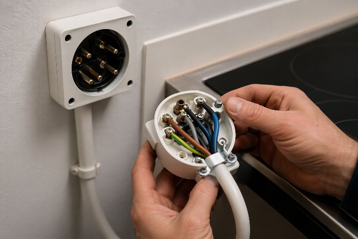 Perilex stekker aansluiten